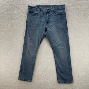 Polo Ralph Lauren Jeans Mens 38x32 Blue Hampton Relaxed Straight Denim Preppy